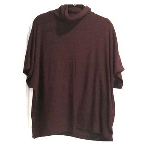 Banana republic burgundy turtleneck stretch top XS
